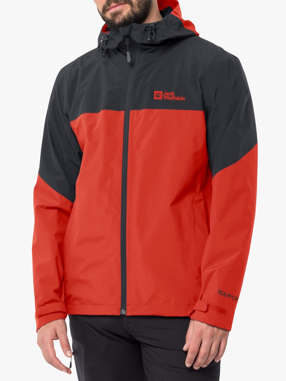 

Водонепроницаемая куртка Jack Wolfskin Weiltal 2L, насыщенно-красная, Красный