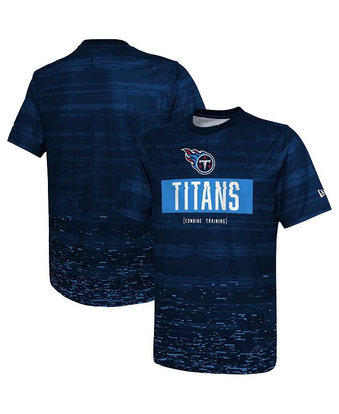 

Мужская темно-синяя футболка Tennessee Titans Joint Authentic Sweep New Era, синий