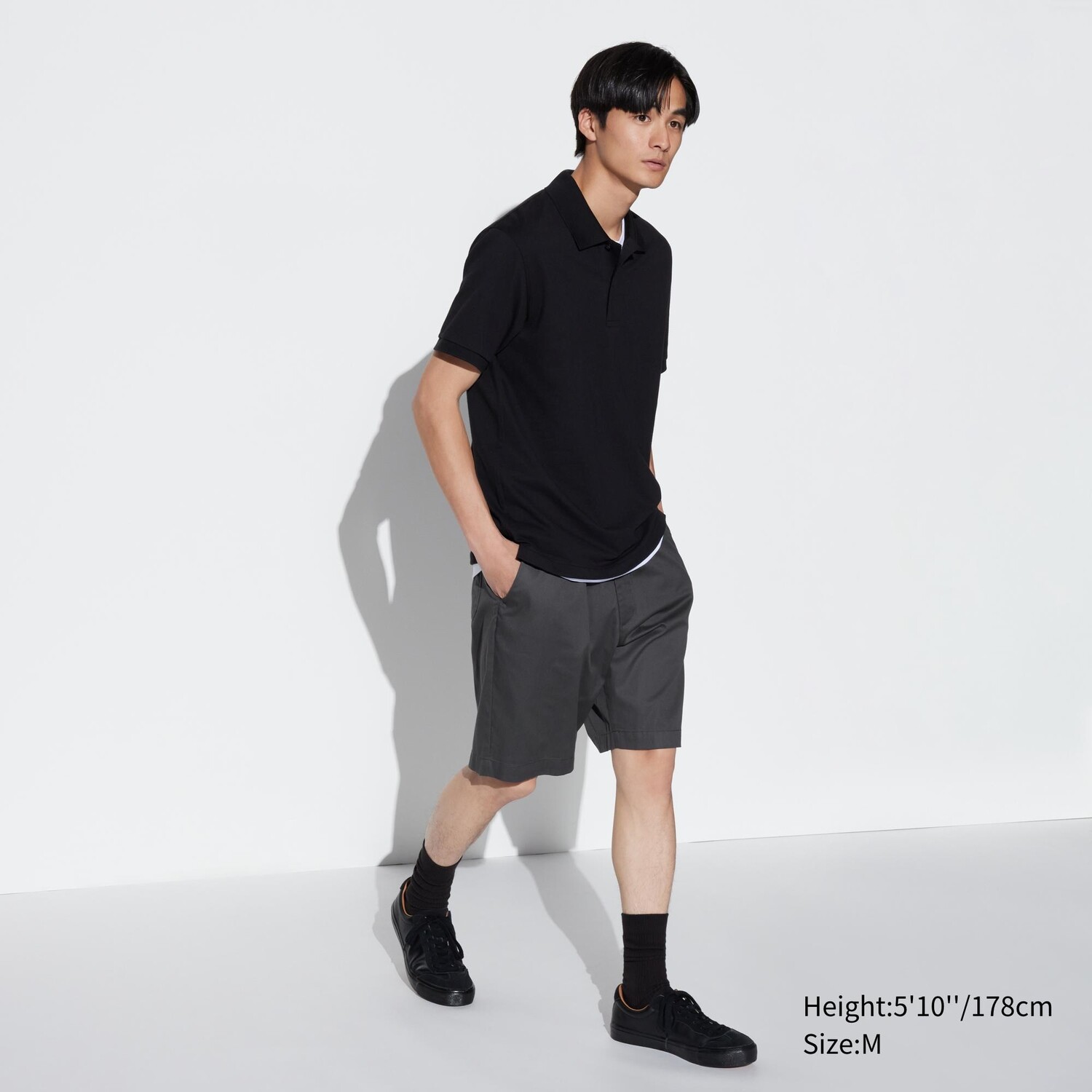 

Комфорт эластичные сухие шорты UNIQLO, темно-серый