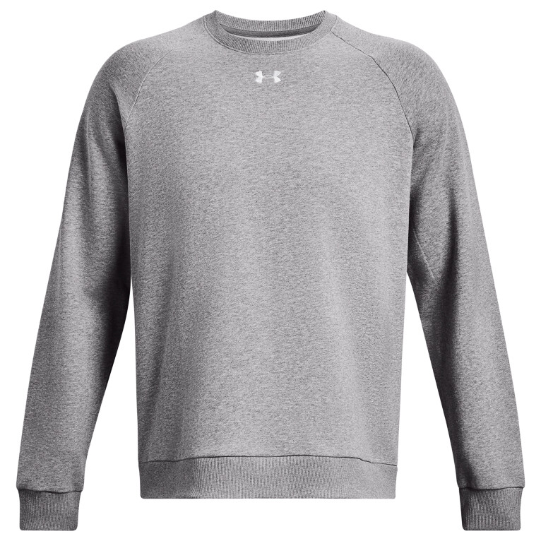 

Пуловер Under Armour Rival Fleece Crew, цвет Castlerock Light Heather/White