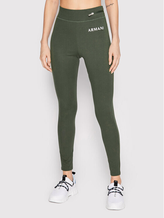 

Леггинсы узкого кроя Armani Exchange, зеленый