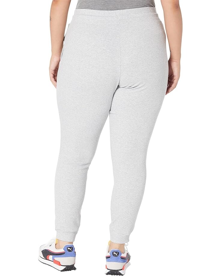 

Брюки PUMA Plus Size Classics Ribbed Slim Pants, цвет Light Gray Heather