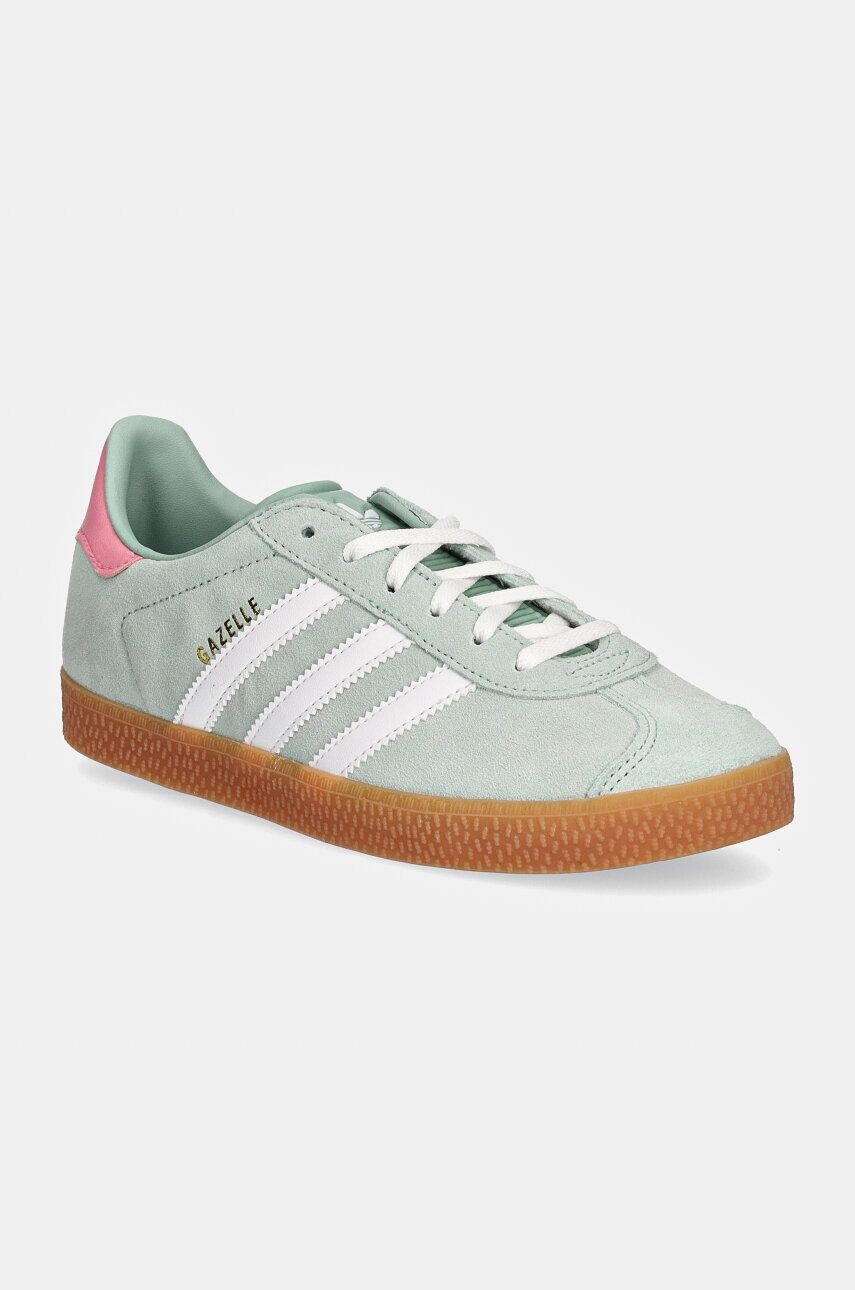 

Детские замшевые кроссовки adidas Originals GAZELLE, зеленый