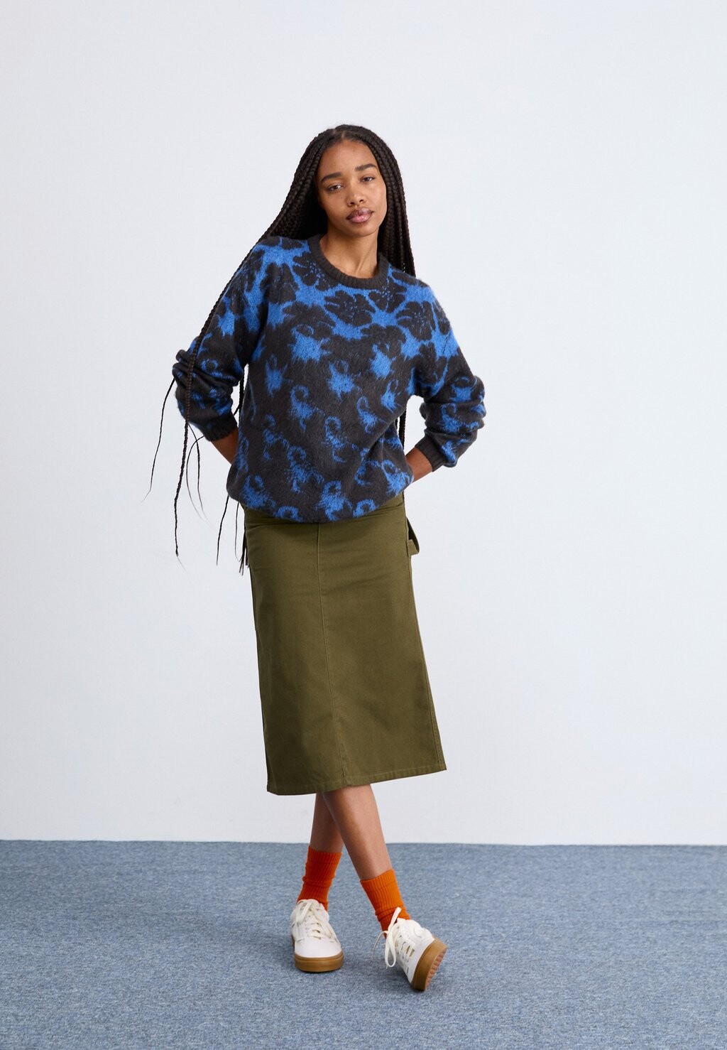 

Юбка А-силуэта CLASSIC CARPENTER SKIRT Santa Cruz, хаки