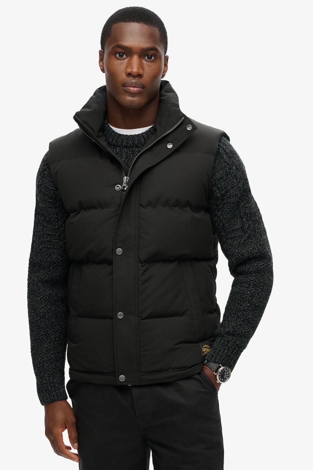 

Жилет Everest без капюшона Superdry, черный