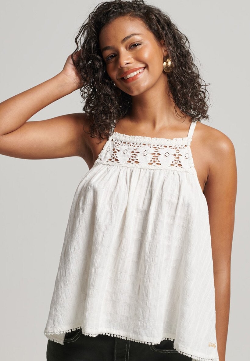

Топ VINTAGE HALTER Superdry, цвет ecru