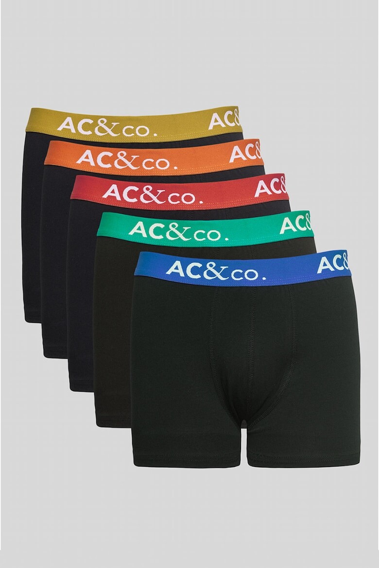 

Боксеры с хлопком - 5 пар Ac&Co, зеленый