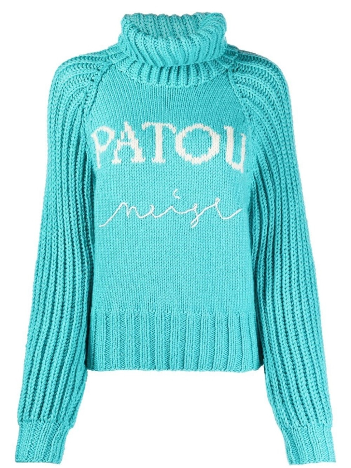 

Patou джемпер вязки интарсия с логотипом, синий