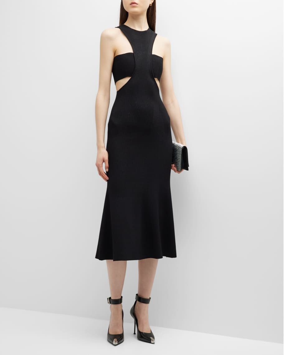 

Платье миди с завязками Alexander McQueen