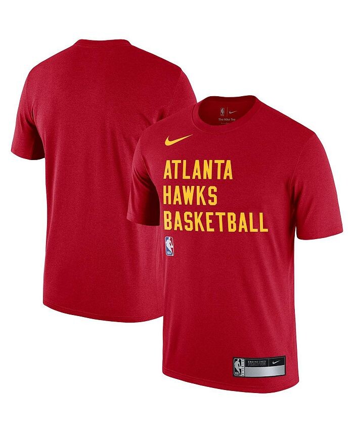 

Мужская красная футболка Atlanta Hawks 2023/24 Sideline Legend Performance Practice Practice Nike, красный