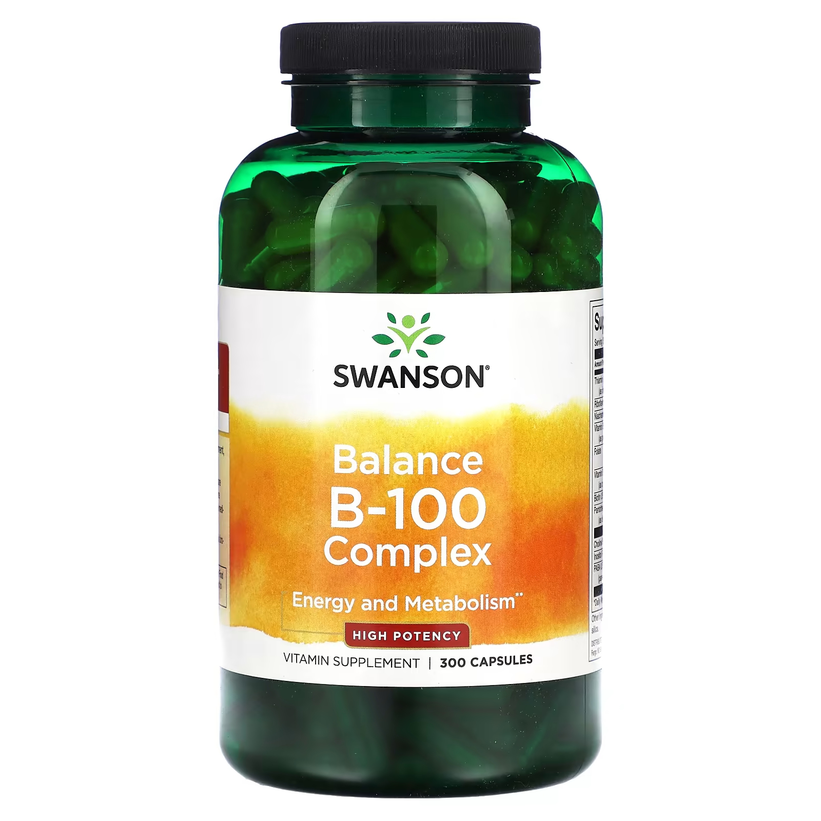 Swanson Balance B-100 Комплекс высокой эффективности 300 капсул swanson balance b 50 complex 100 капсул