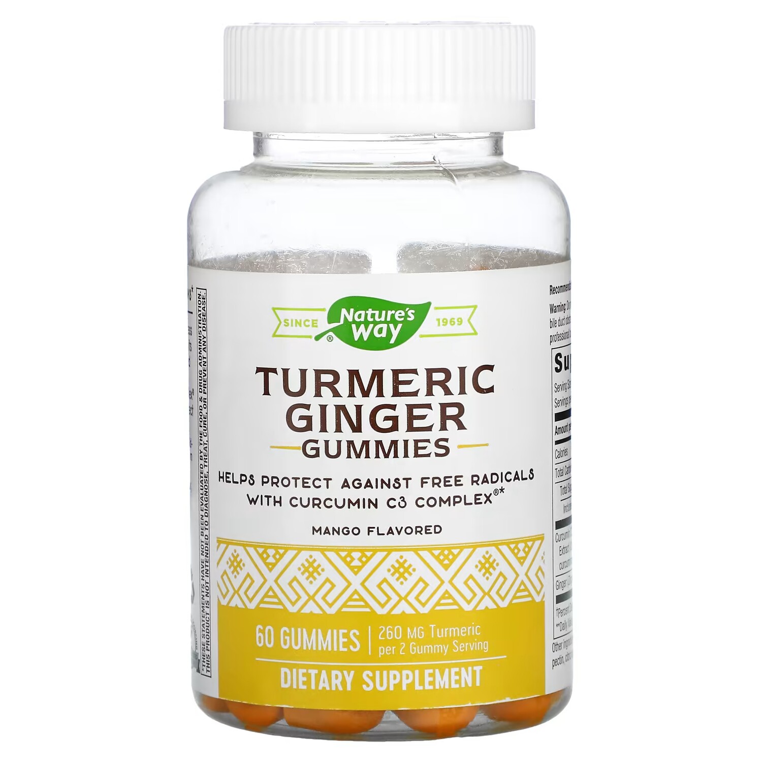 

Конфеты жевательные Nature's Way Turmeric & Ginger & Mango, 60 штук