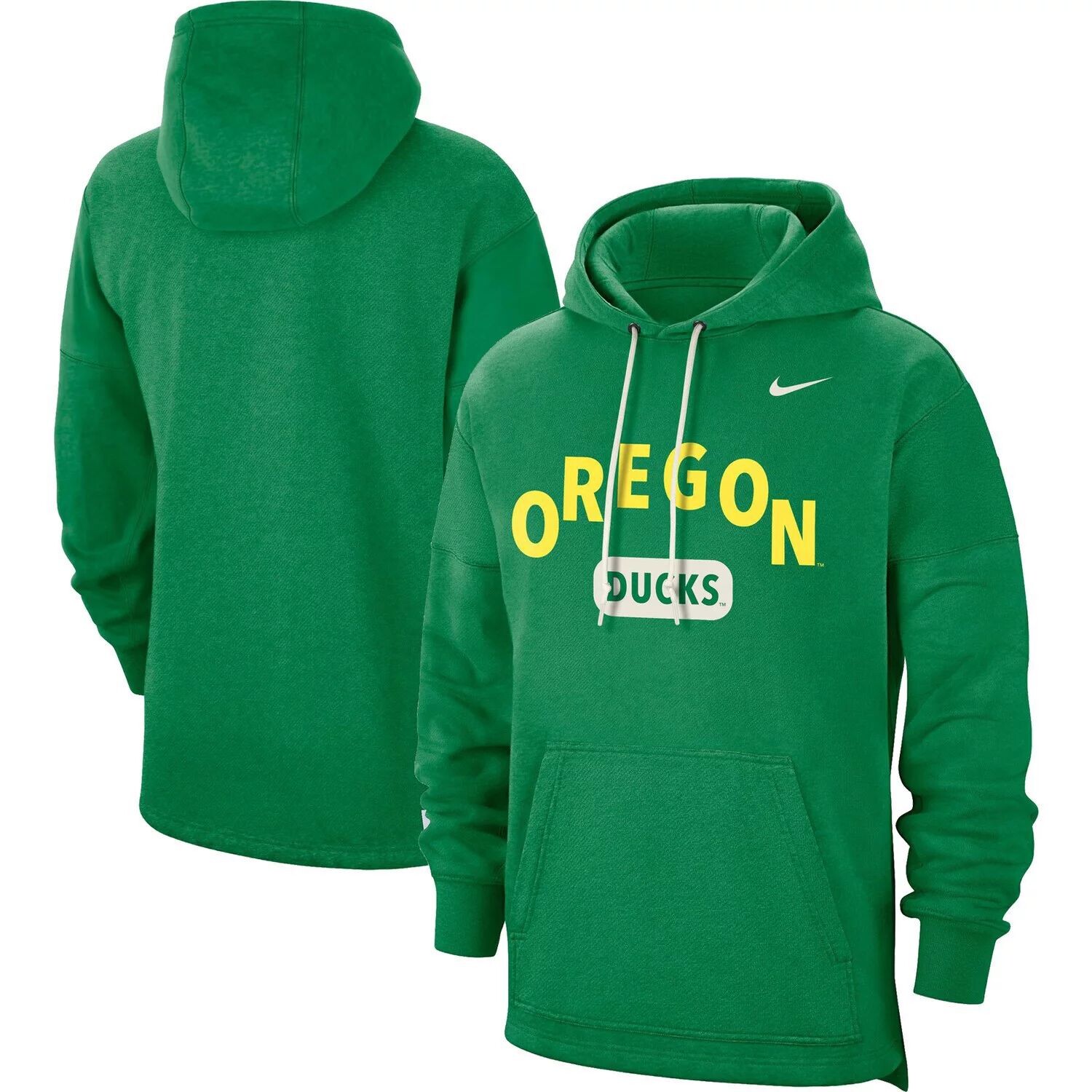 

Мужской зеленый пуловер с капюшоном Oregon Ducks Team Arch Fan Nike