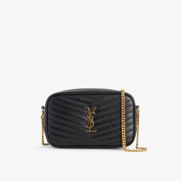 

Мини-Сумка через плечо из кожи Lou Saint Laurent, черный