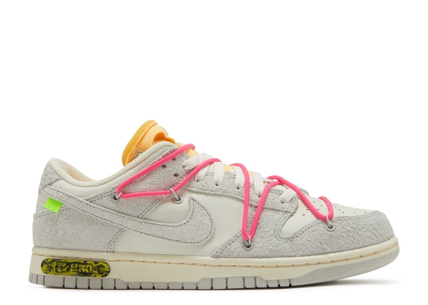

Кроссовки Nike Off-White X Dunk Low 'Lot 17 Of 50', белый