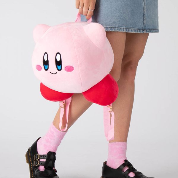 Плюшевый рюкзак Kirby, розовый мини рюкзак kirby the pink puff из плюша