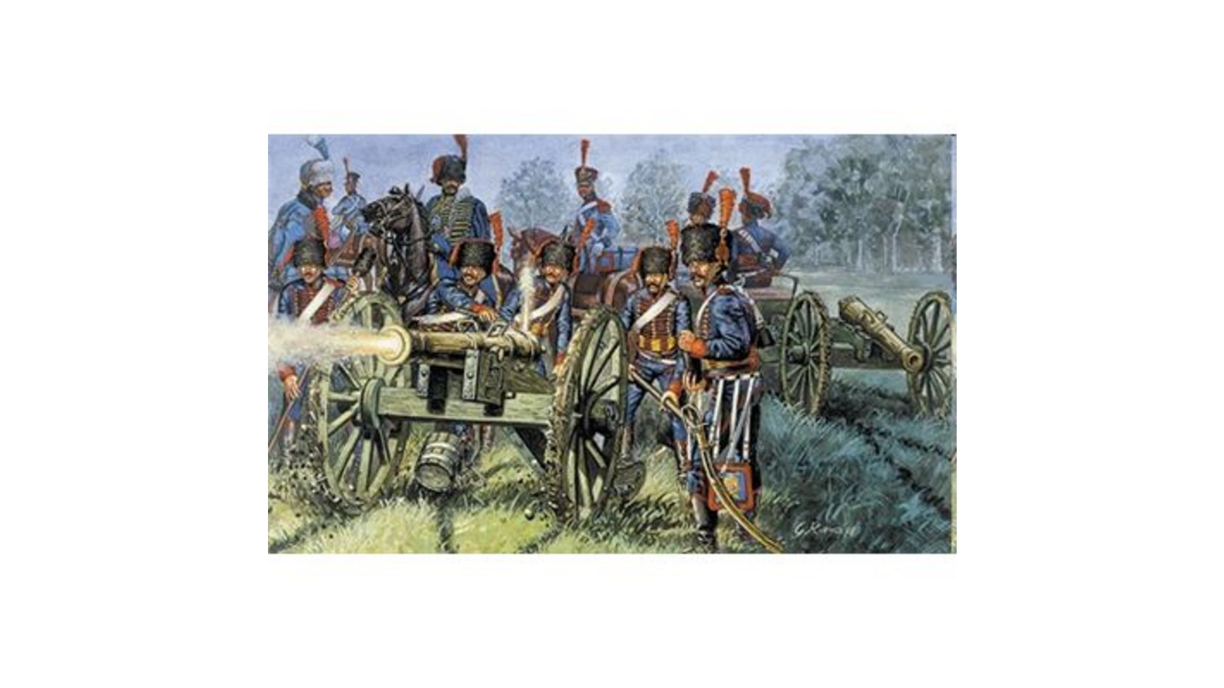 цена Italeri 1:72 Французская гвардейская артиллерия