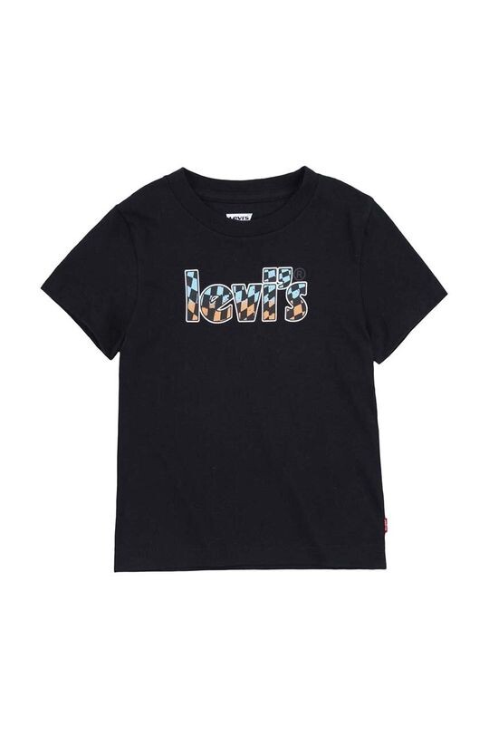 

Хлопковая футболка для детей Levi's, черный