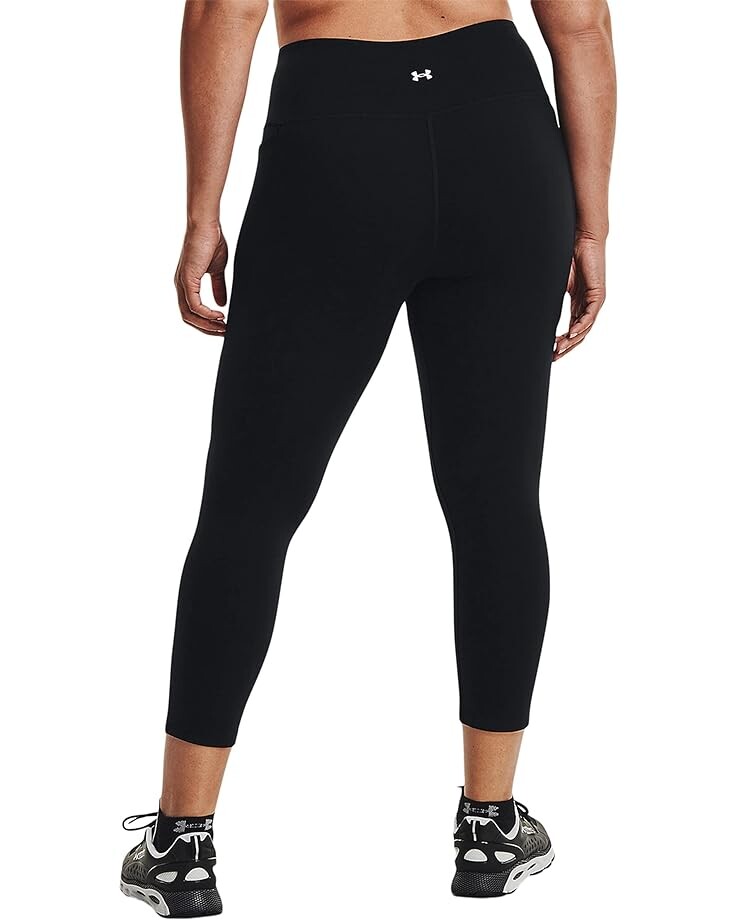 Брюки Under Armour Plus Size Meridian Ankle Leggings, цвет Black/Metallic Silver