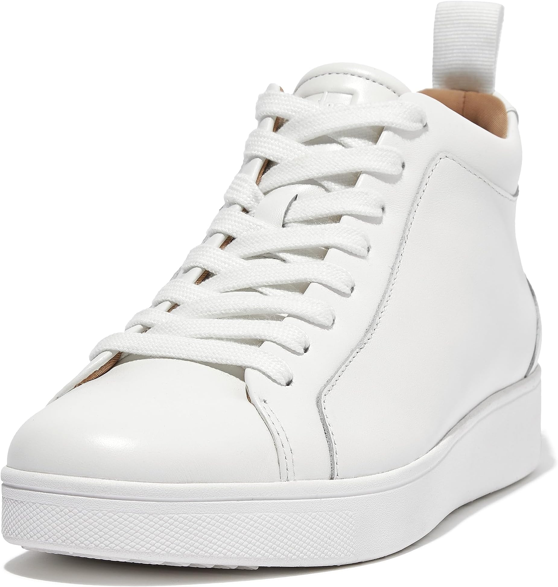 Кроссовки Rally Leather High-Top Sneakers FitFlop, цвет Urban White кроссовки fitflop rally leather high top sneakers