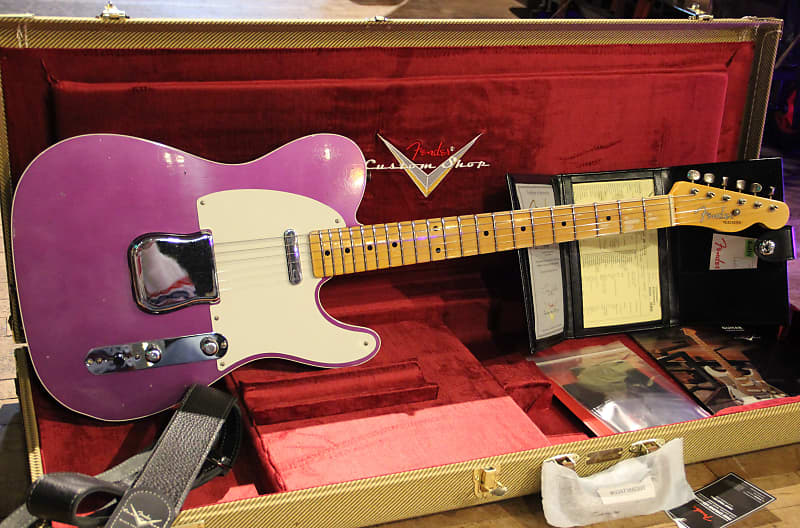 цена Электрогитара Fender Limited Edition Custom Shop '50s Telecaster Custom Reverse Journeyman Purple Metallic
