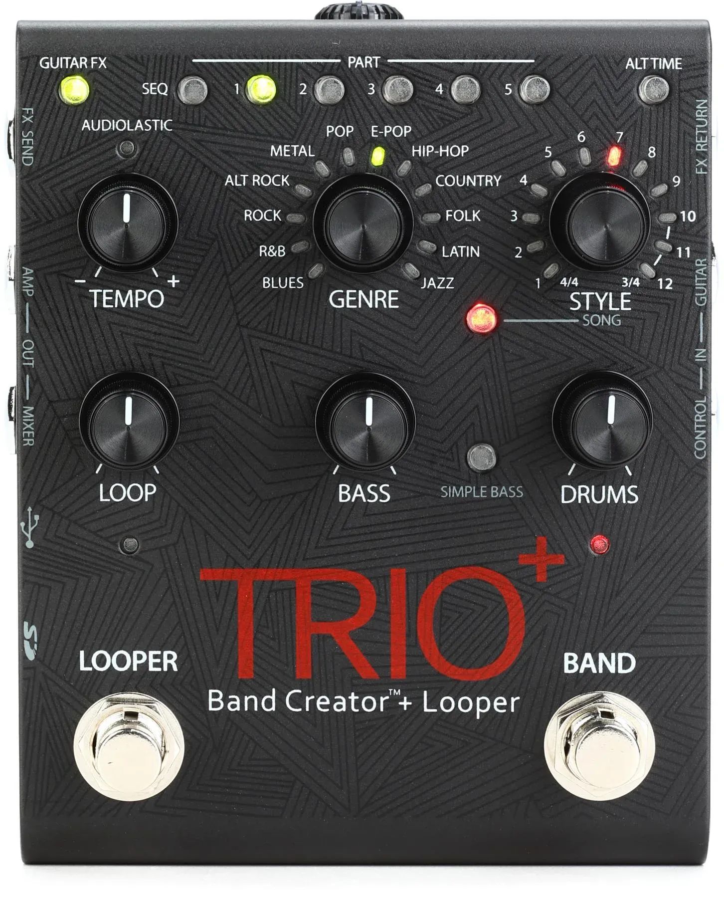 

DigiTech Trio+ Band Creator и педаль Looper