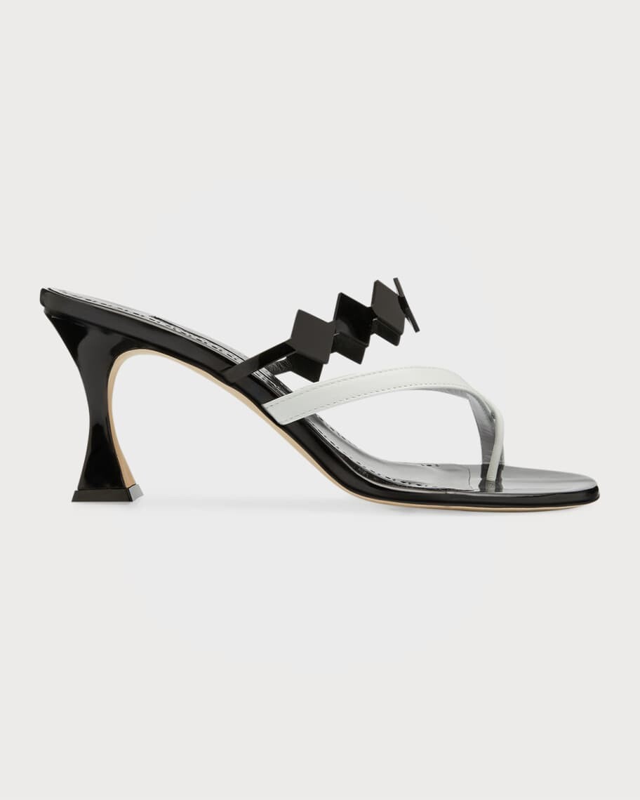 

Двухцветные шлепанцы Sulafahi Manolo Blahnik