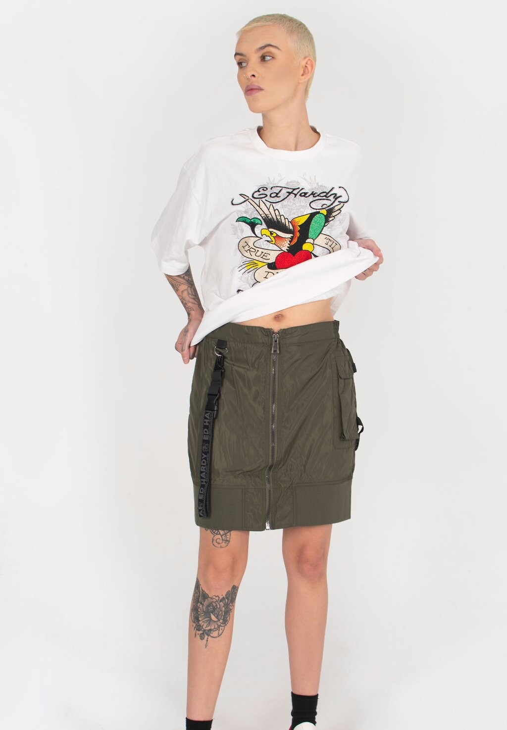 

Юбка Ed Hardy, оливковый
