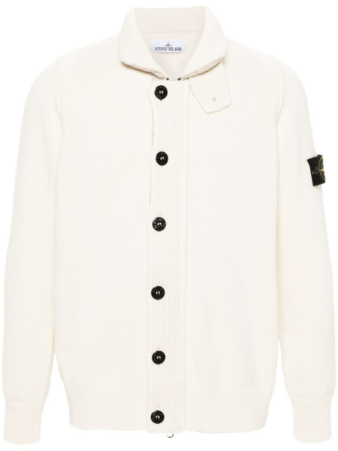 

Stone Island кардиган с нашивкой Compass, белый