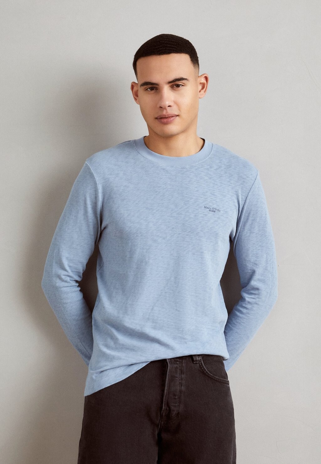 

Футболка с длинными рукавами Logo Print Marc O'Polo DENIM, цвет light blue