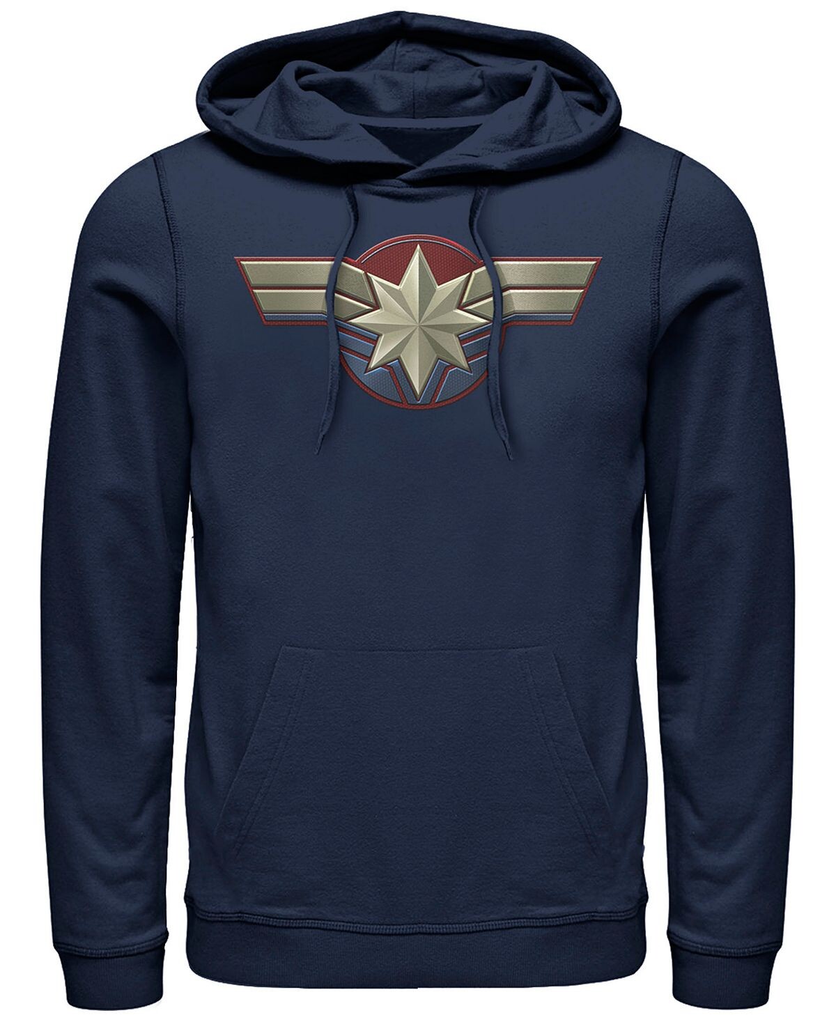 

Мужской костюм Капитана Марвел с логотипом на груди, пуловер с капюшоном Marvel Fifth Sun