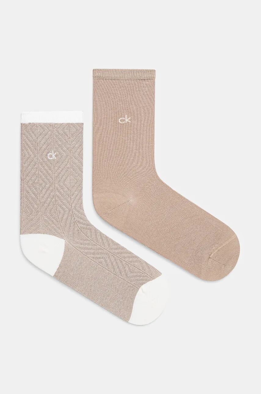 

Носки Calvin Klein, 2 пары, бежевый