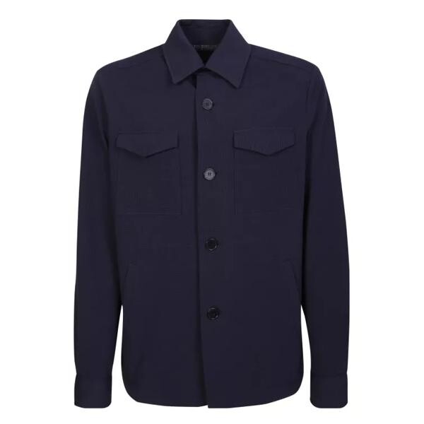 

Футболка seersucker shirt Harris Wharf, синий