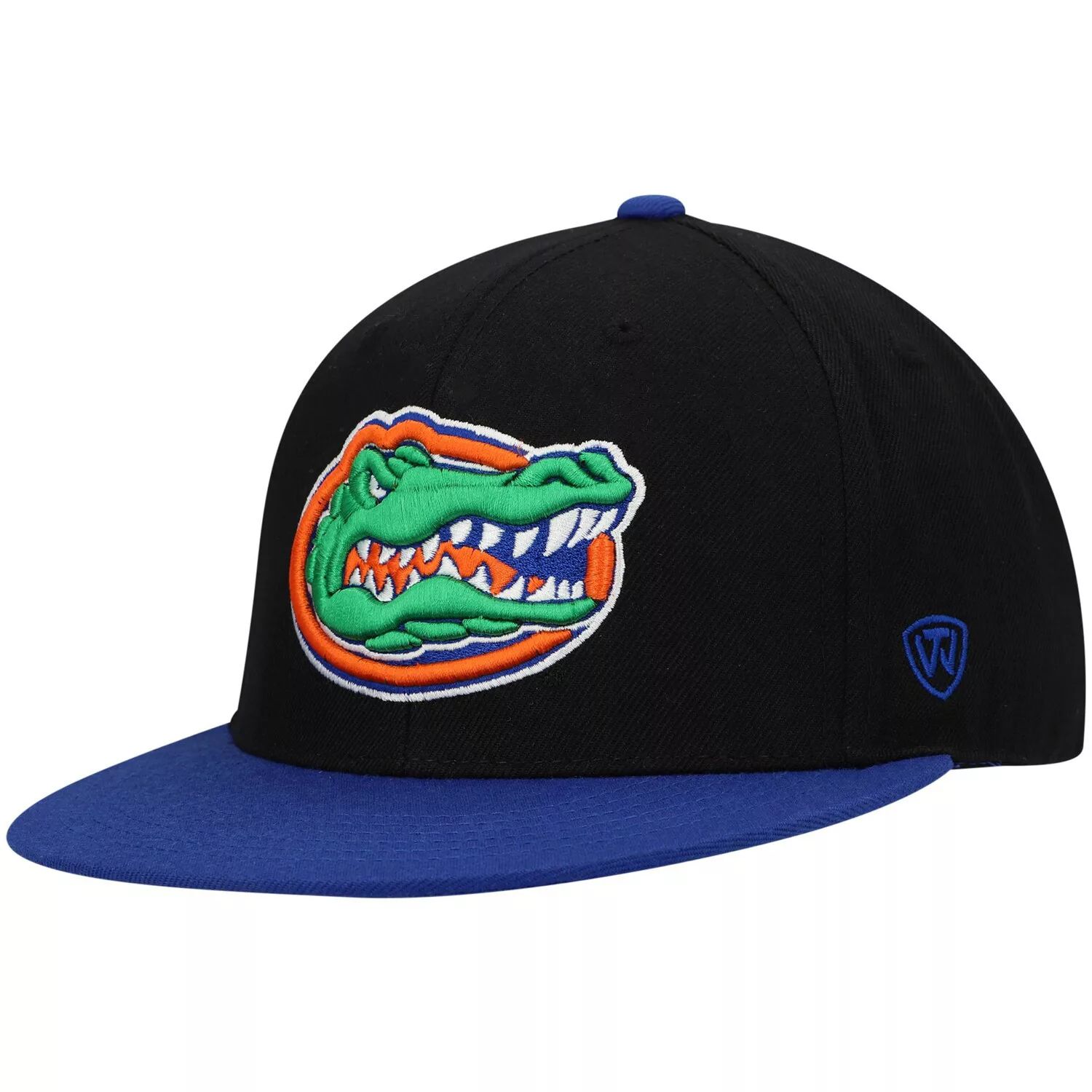 Мужская двухцветная приталенная шляпа черного цвета/королевского цвета команды Florida Gators Team Top of the World