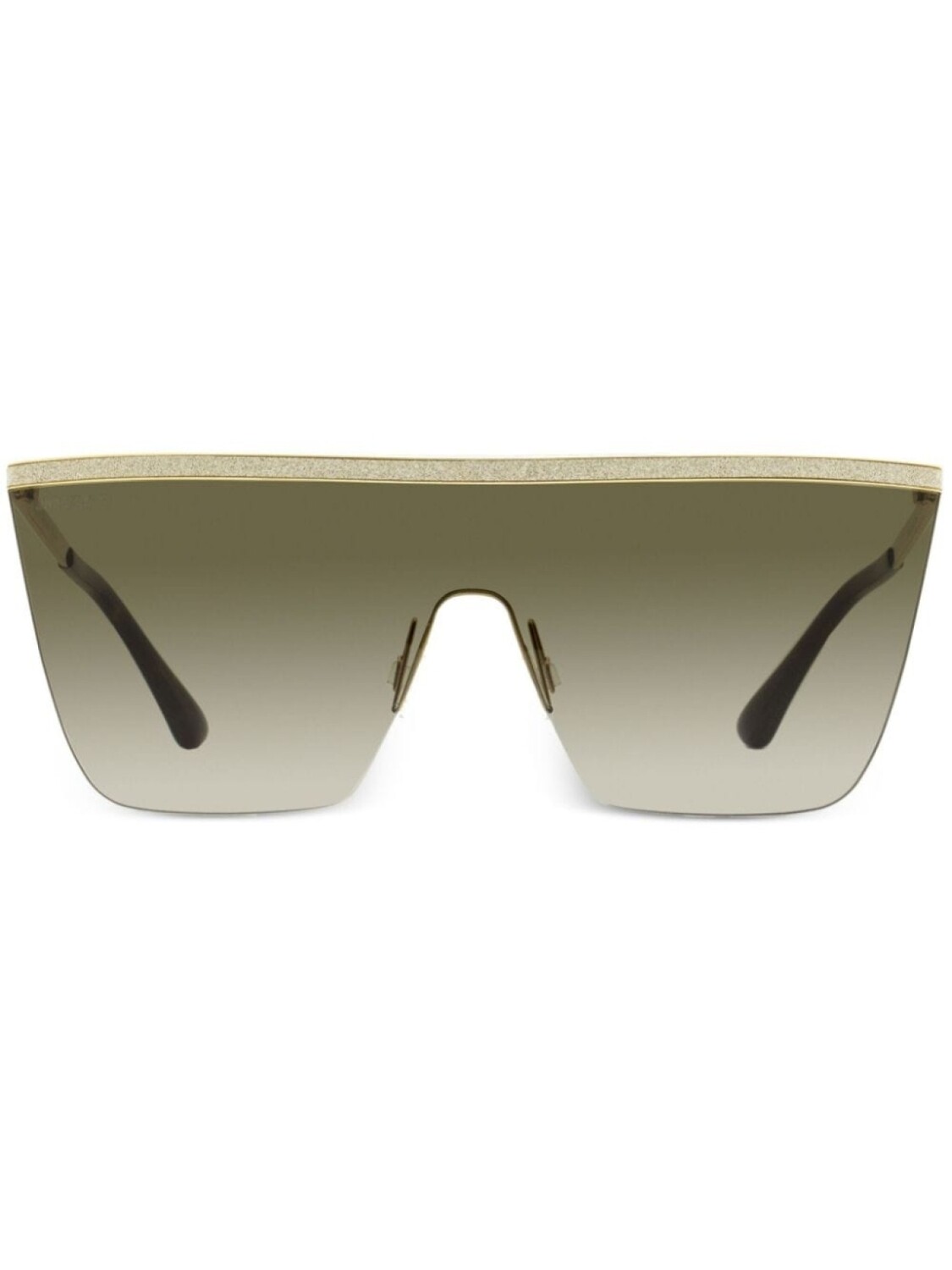 

Jimmy Choo Eyewear солнцезащитные очки Leah Mask в массивной оправе, коричневый