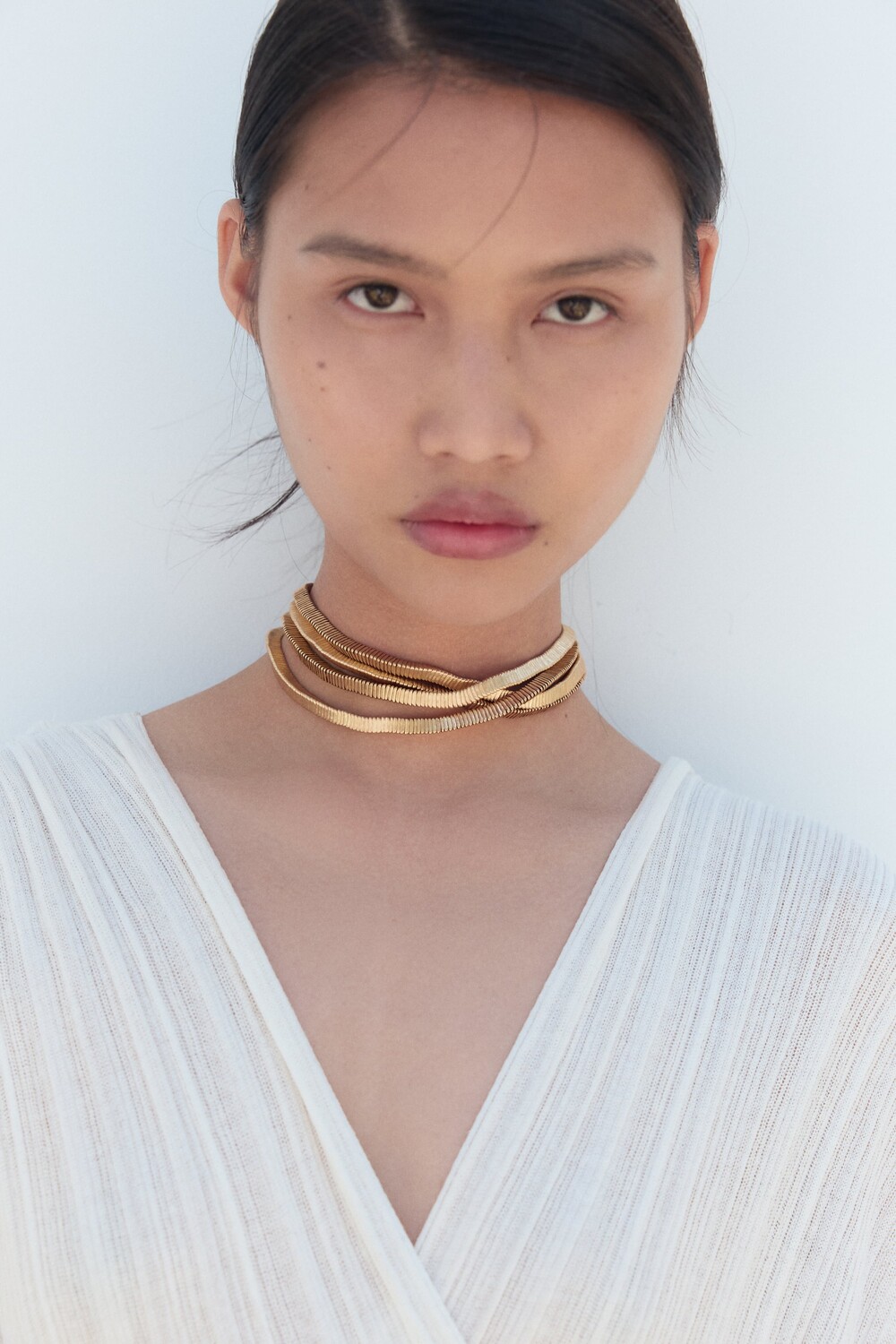 

Металлическое ожерелье Zara, золотой