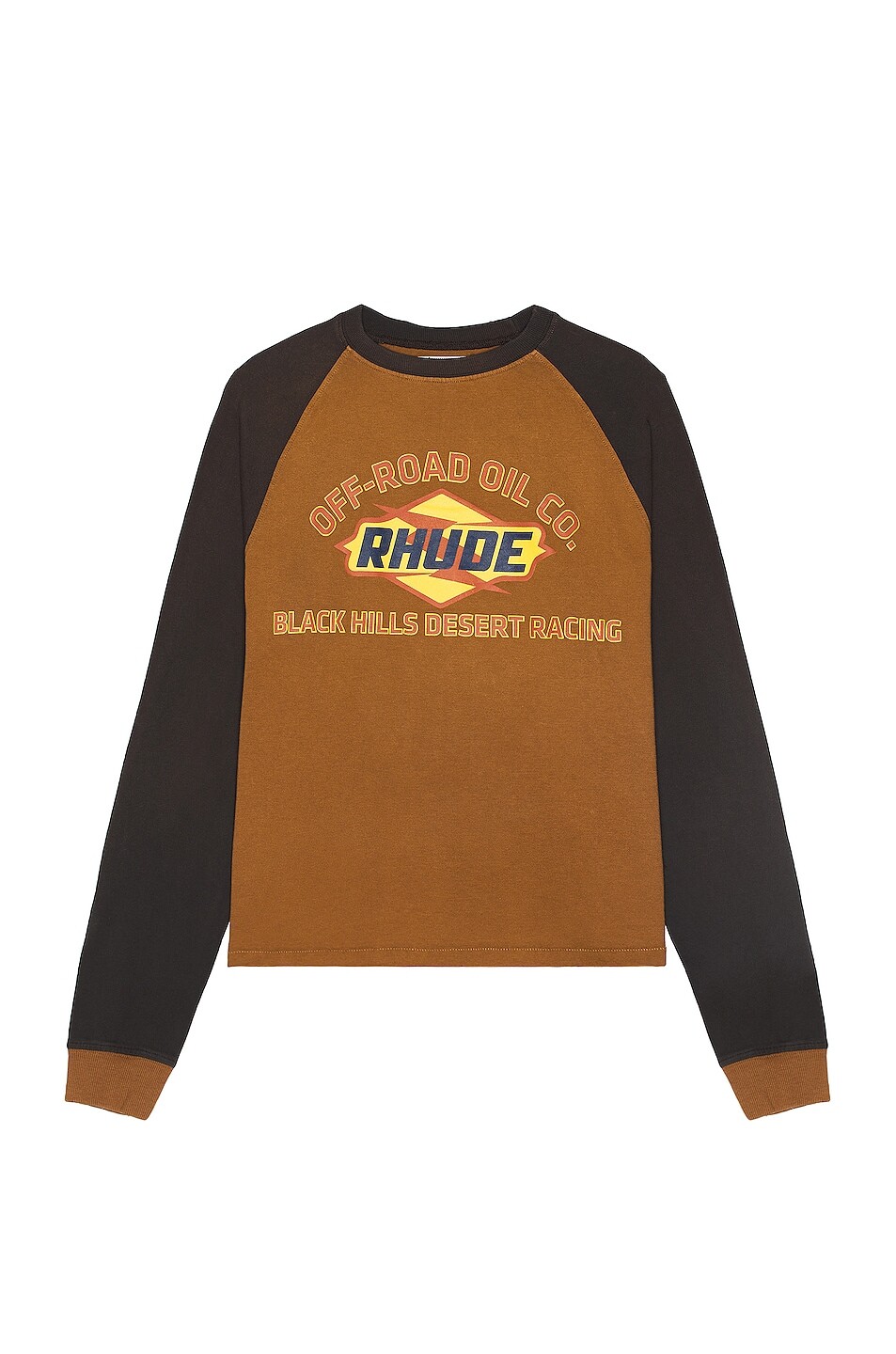 

Футболка Rhude Black Hills In Camel & Black, цвет Camel & Black