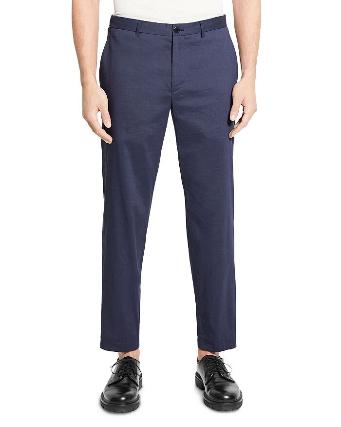 

Брюки Slim Fit из смеси льна Theory, Серый