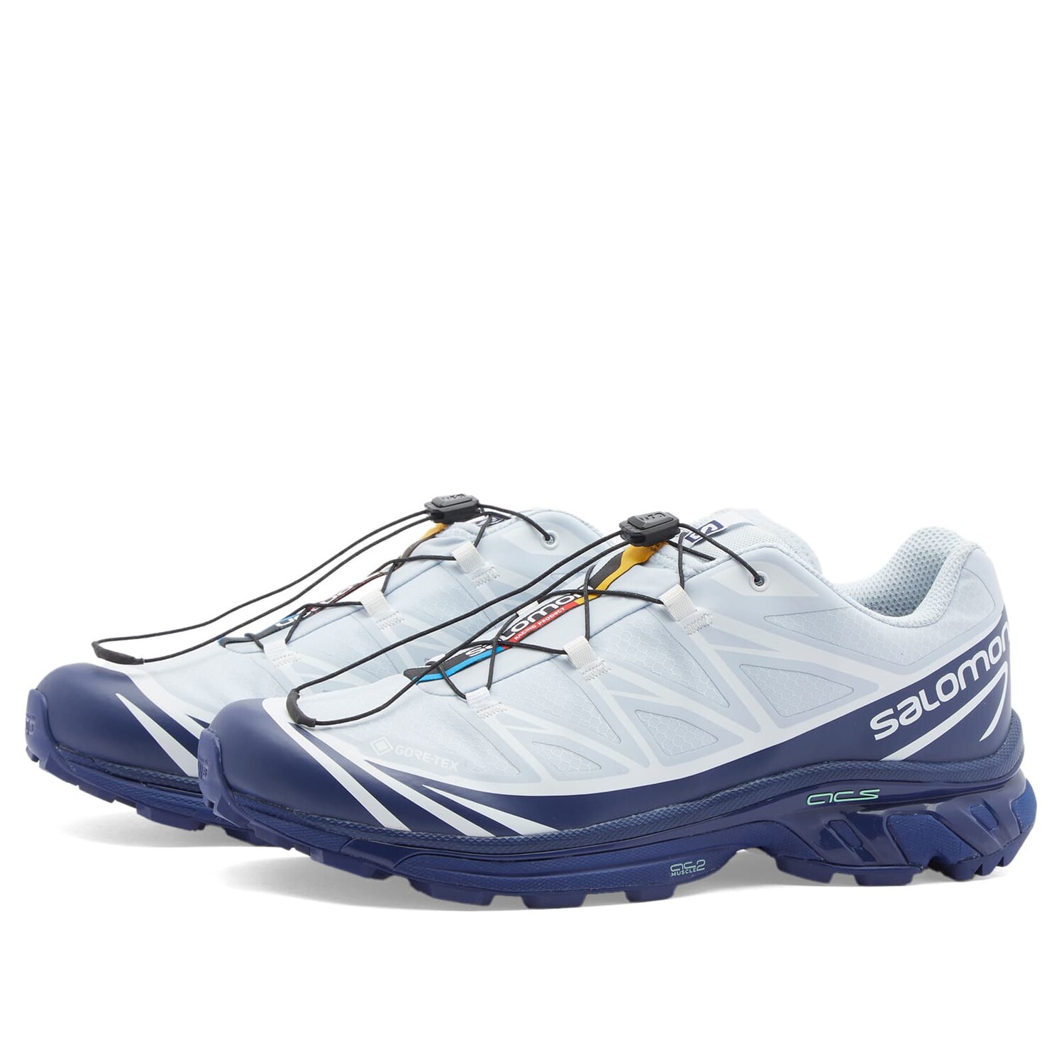 

Кроссовки Salomon Xt-6 Gtx, цвет Blue Print & Heather & White