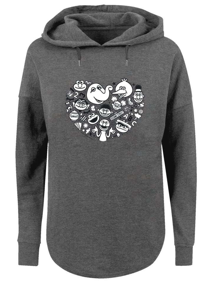 

Пуловер F4NT4STIC Oversized Sesamstraße Family, цвет charcoal