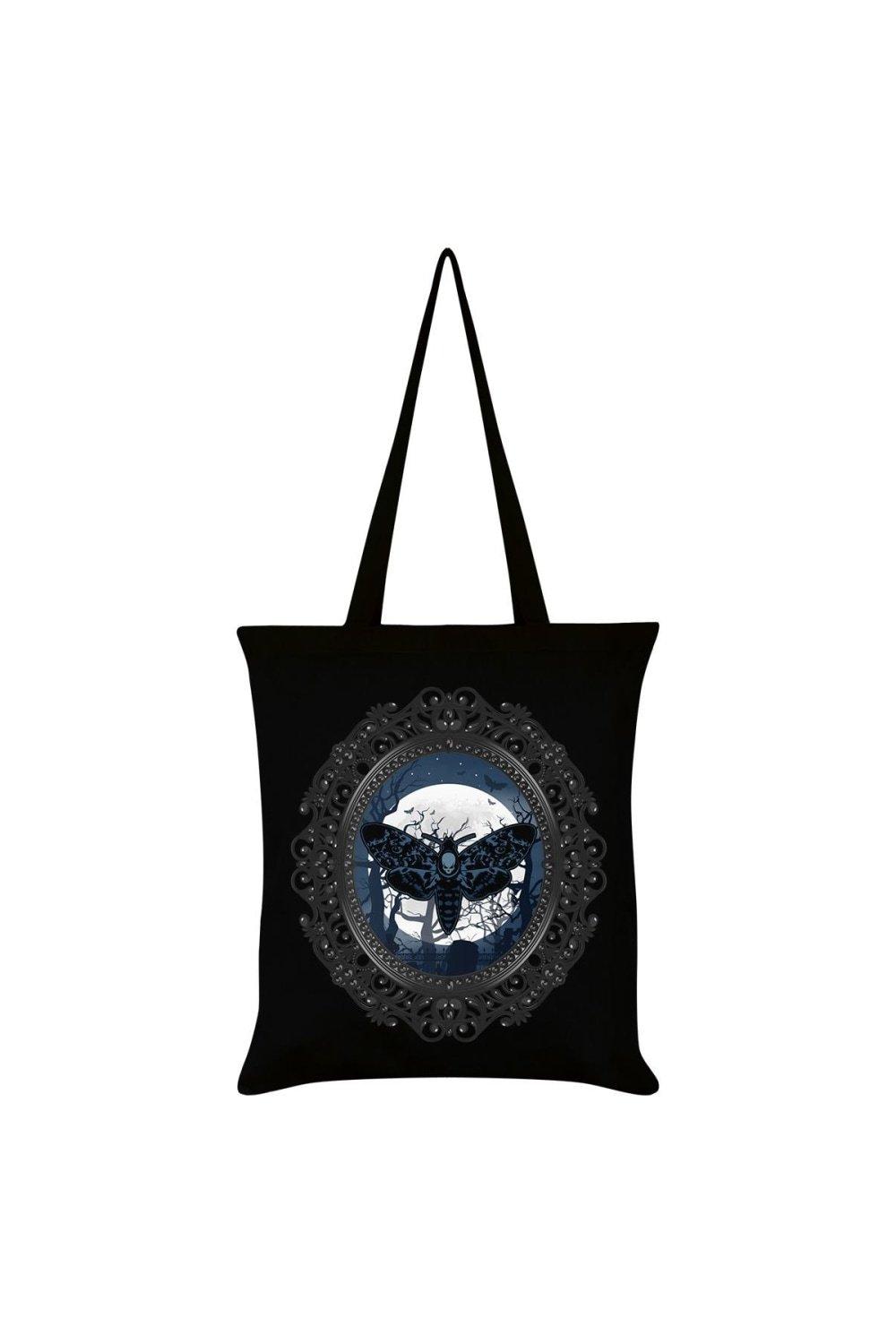 Большая сумка с мотыльком Death Moon Grindstore, черный