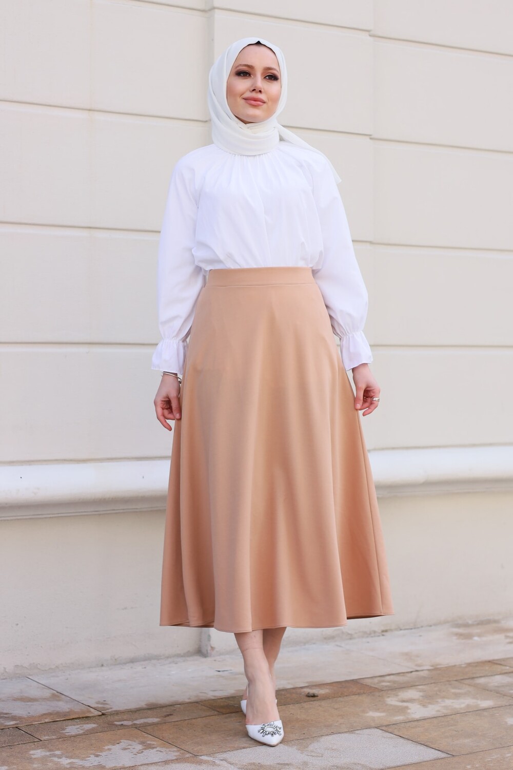

Молочно-коричневая юбка Kilos VOLT CLOTHİNG, бежевый