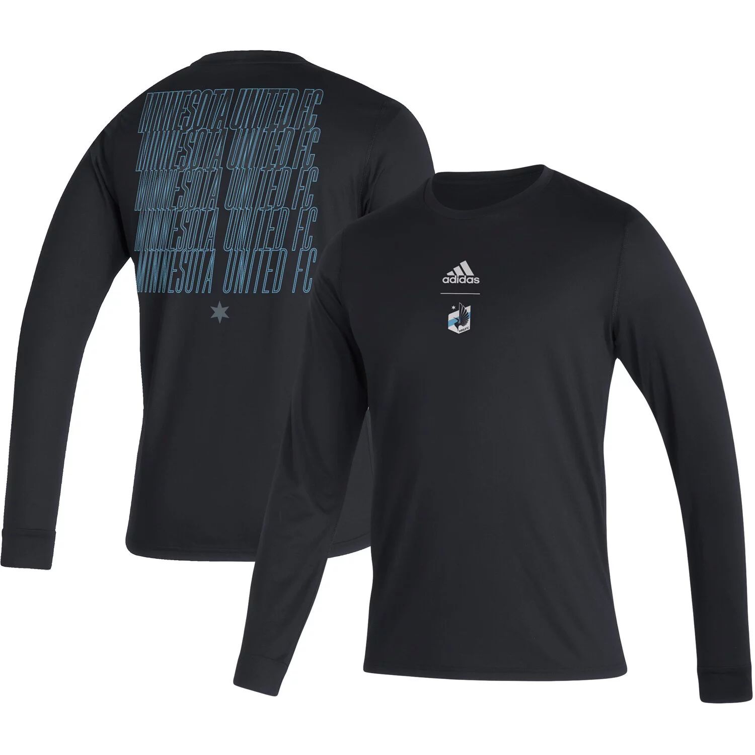 цена Мужская черная футболка с длинным рукавом Minnesota United FC Club adidas