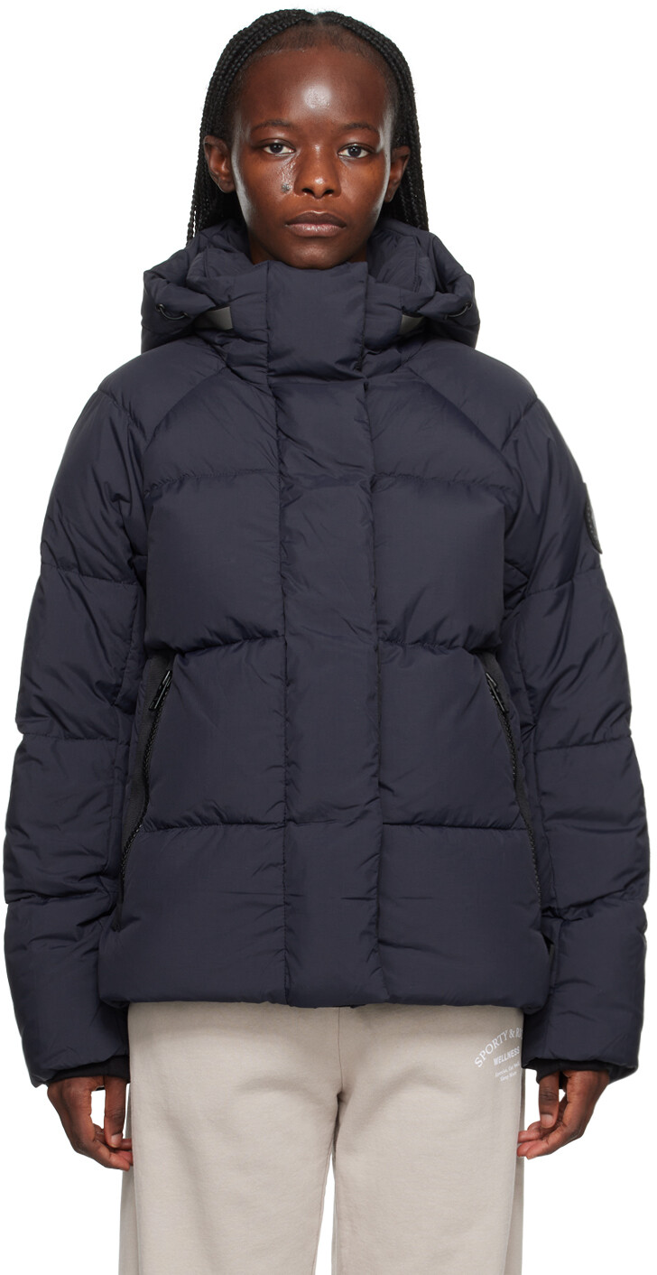

Темно-синий пуховик Canada Goose Junction