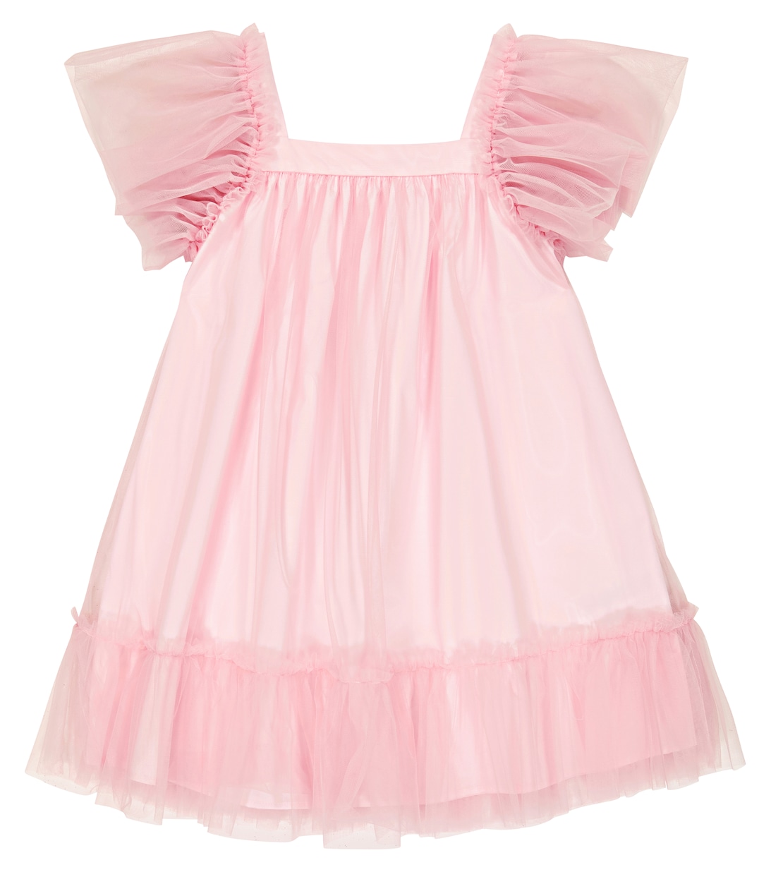 Многослойное мини-платье Il Gufo, розовый