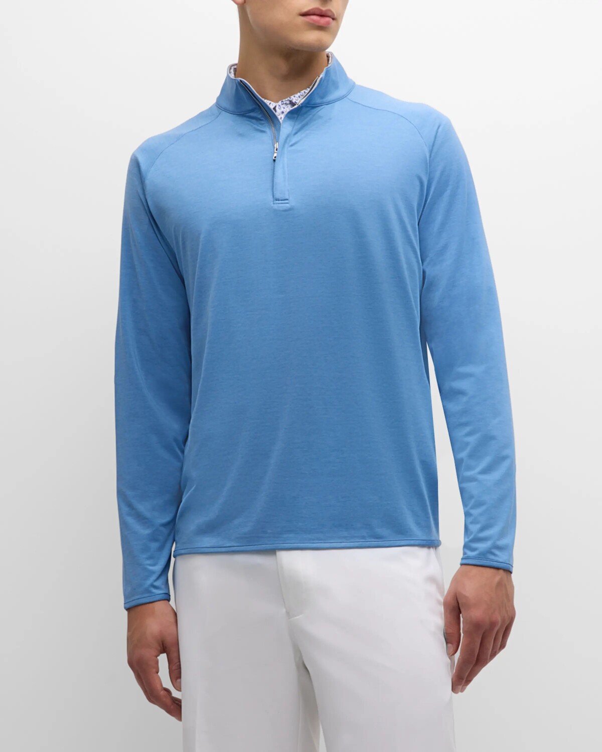 

Мужской свитер Stealth Performance с молнией на четверть Peter Millar, цвет Brook Blue