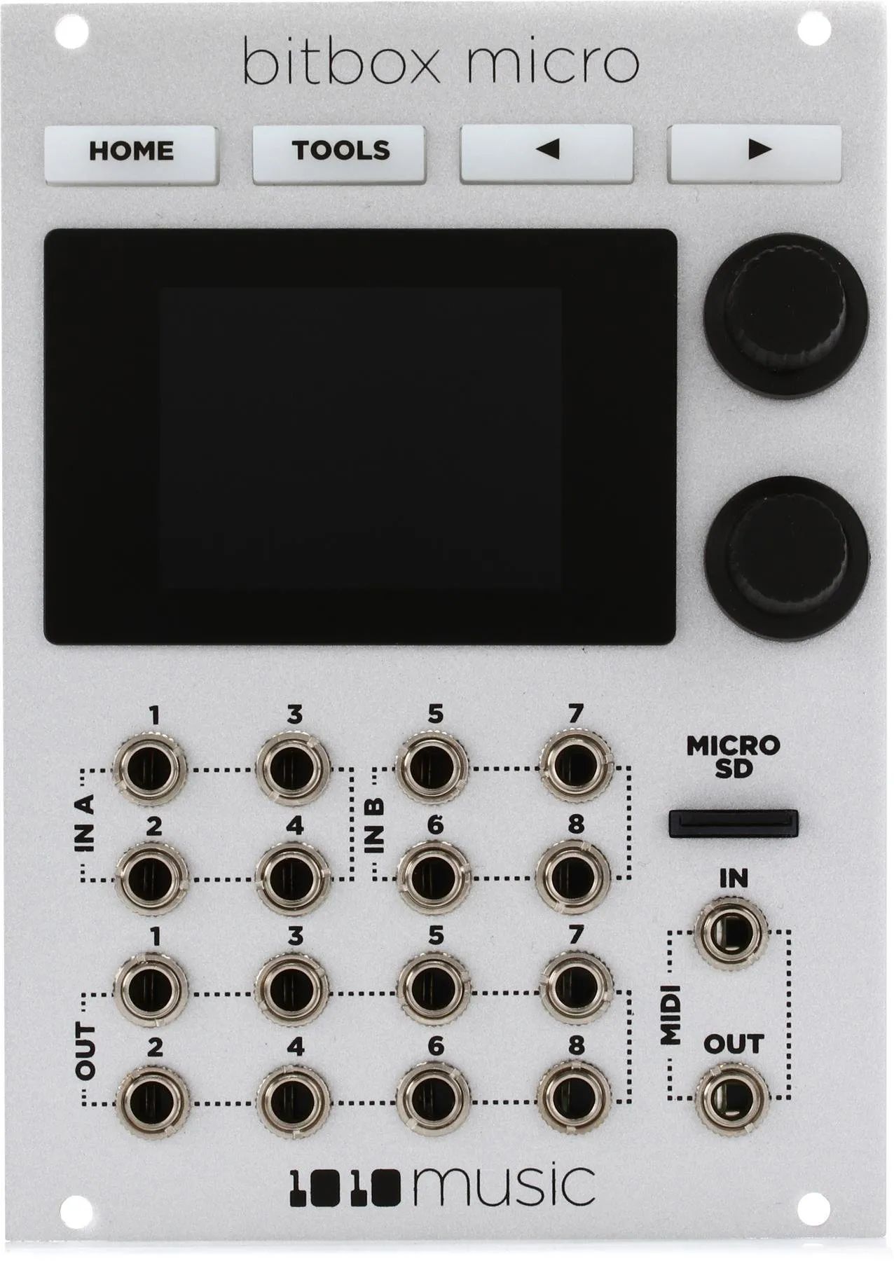 

Компактный семплер 1010music Bitbox Micro Eurorack с сенсорным экраном — белый