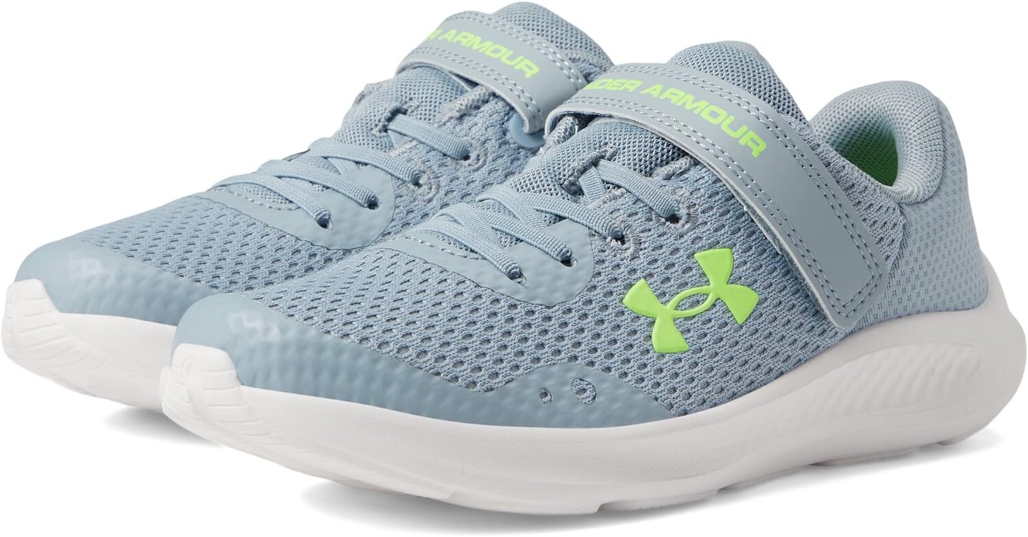 

Кроссовки Pursuit 3 AC Under Armour, цвет Harbor Blue/Black/Lime Surge