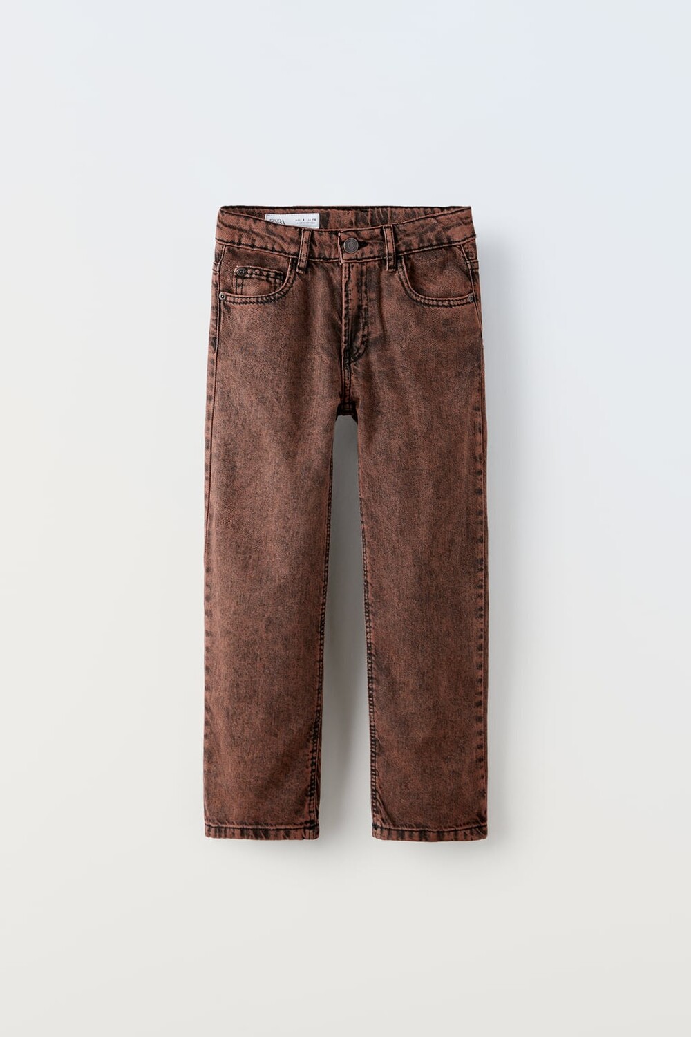 

Широкие джинсы ZARA, бургундия