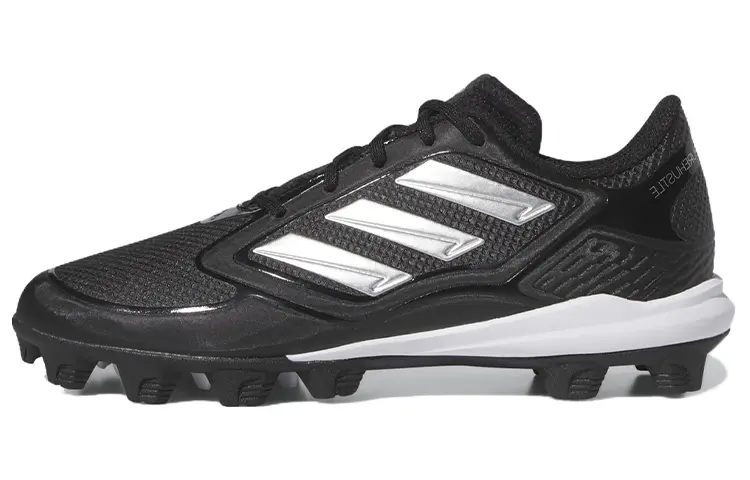 

Кроссовки adidas Purehustle 3 MD Core Black Silver Metallic Women's, черный/белый